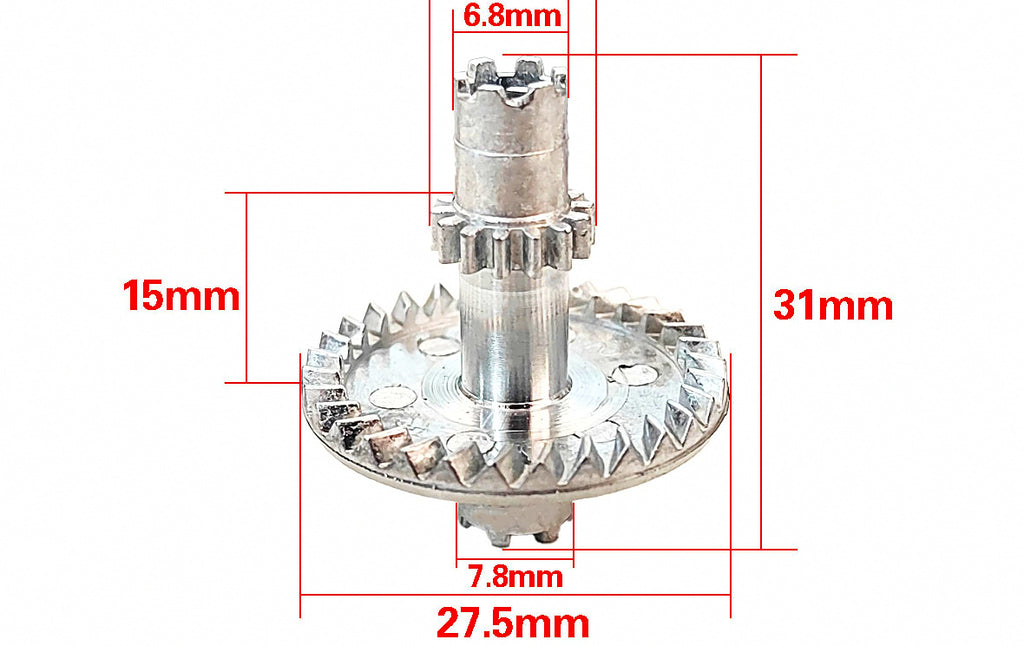 Spinning Reel Repair Part – Brass Gear, Arm Shaft, Slider – product photo