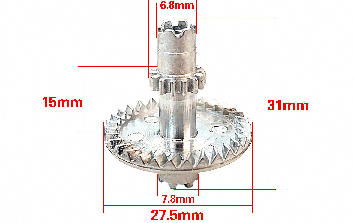 Spinning Reel Repair Part – Brass Gear, Arm Shaft, Slider – product photo