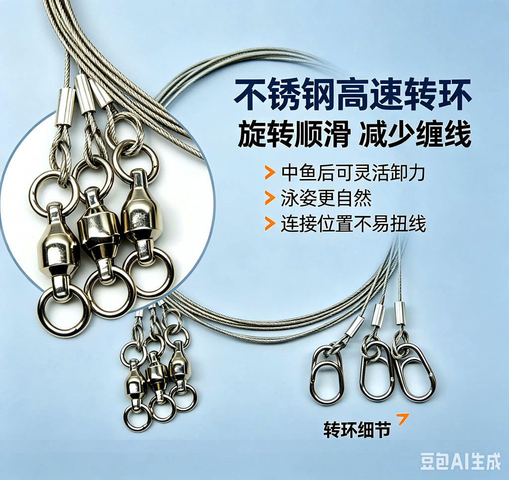 Coated Steel Wire Leader, 3 Pack, 101–139 lb (46–63 kg) – product photo