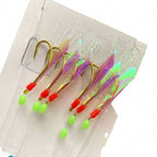 Fish Skin Sabiki Bait Rig, Size 8–24, Barbed Hooks – product photo