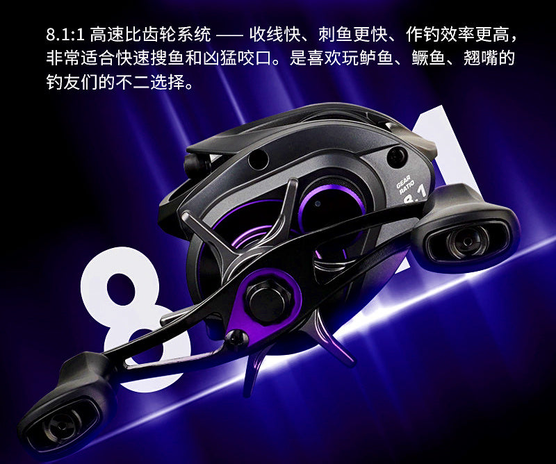 Baitcasting Reel, Electronic Brake, Left or Right Hand – product photo