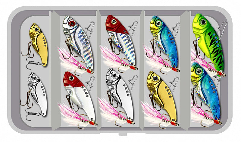 Vibration Blade Bait Lure Set, 2–20 g (0.07–0.7 oz) – product photo