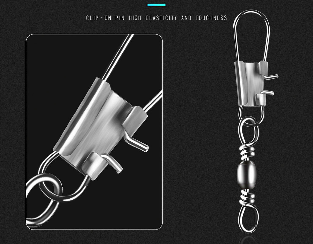 Safety Snap Connectors, Fishing Snap Clips, Sizes 12–2 – product photo