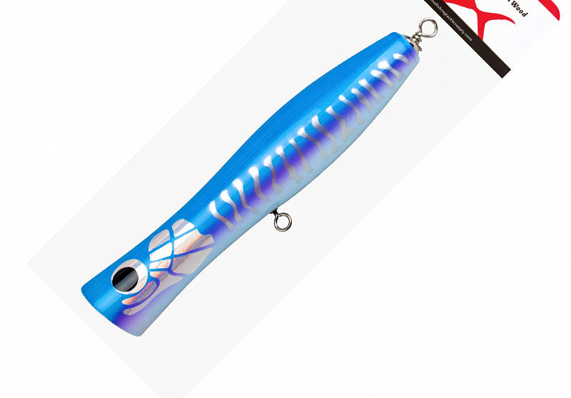 Wooden Floating Popper Lure for Tuna & Mackerel – product photo
