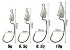 Bullet Lead Jig Head Hooks, Barbed, 5–13 g (0.18–0.46 oz) – product photo