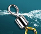Snap Swivels with Figure-8 Ring, Size #0–#14, 30–100 Pack – product photo