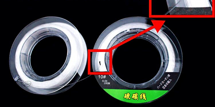 Carbon Leader Line, Bite Resistant, No. 1–20, 50/100 m – product photo