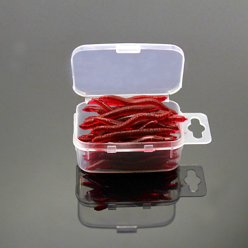 Soft Bait Worm Assortment, 50 Piece Box – product photo