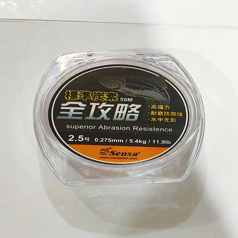 Carbon Leader Line, 50 m / 100 m, No. 1.75–5.0 – product photo