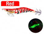 Glow Wood Shrimp Squid Jig, Sizes 2.0 / 2.5 / 3.0 – product photo