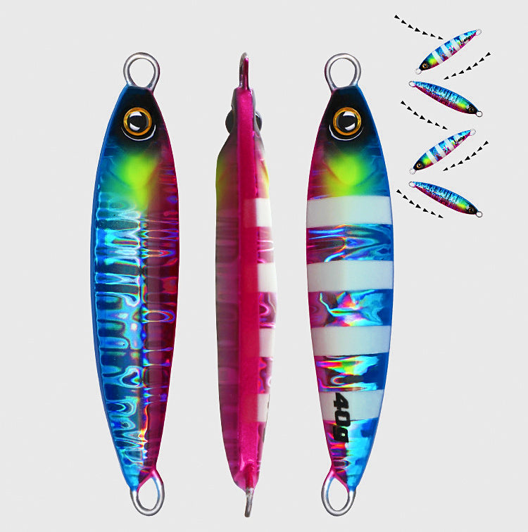Glow Stripe Metal Jig with Single Hook, 30–80 g (1.1–2.8 oz) – product photo