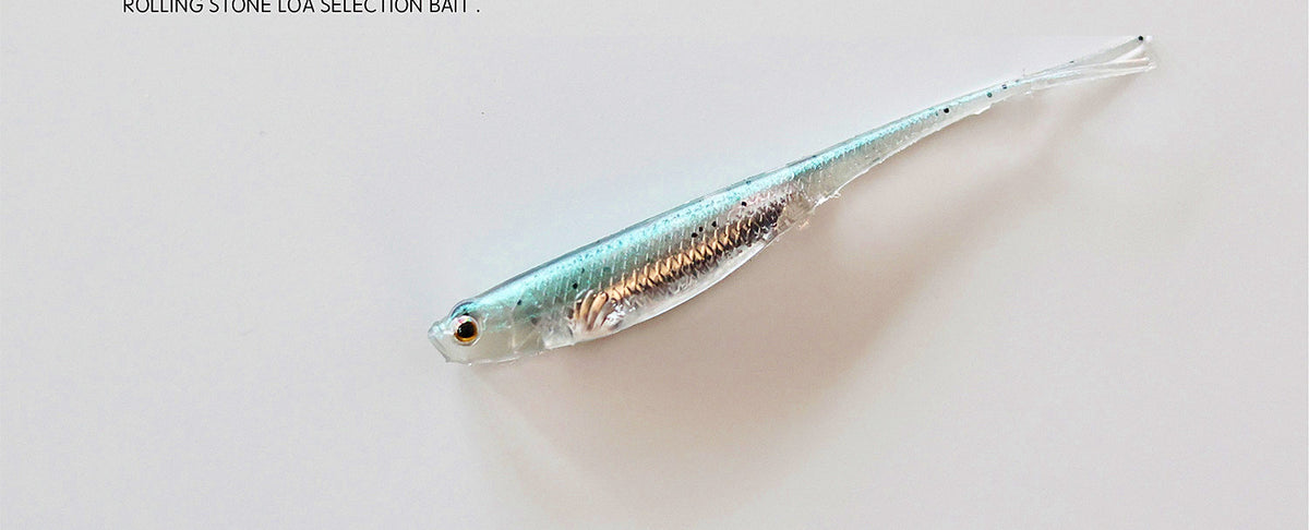 T-Tail Soft Swimbait with Reflective Foil, 7–8 cm (2.8–3.1 in) – product photo