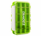 Waterproof Double-Sided Lure & Tackle Storage Box, Green – product photo