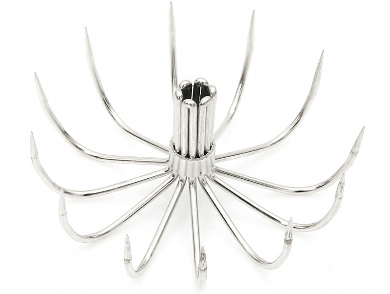 Stainless Steel Umbrella Squid Jig Hook, 12-Prong, 15–45 mm – product photo