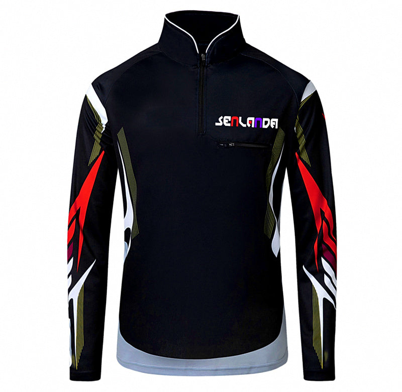 Men's Quick-Dry Fishing Shirt, Lightweight Breathable – product photo