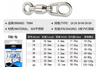 Ball Bearing Swivels, 304 Stainless Steel, 5 pcs/pack – product photo