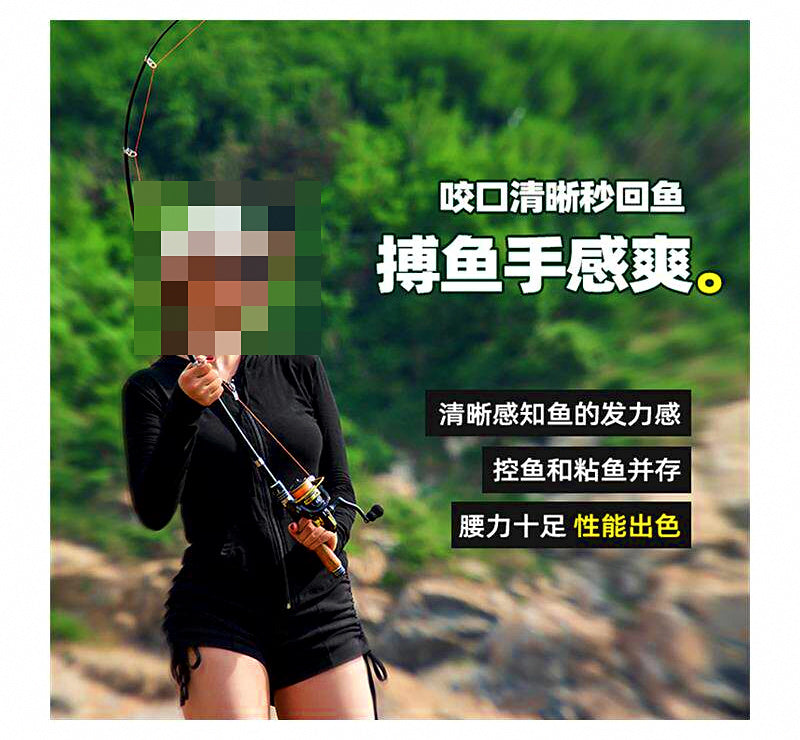 Telescopic Rod and Reel Combo, 1.6–2.1 m (5.2–6.9 ft) – product photo