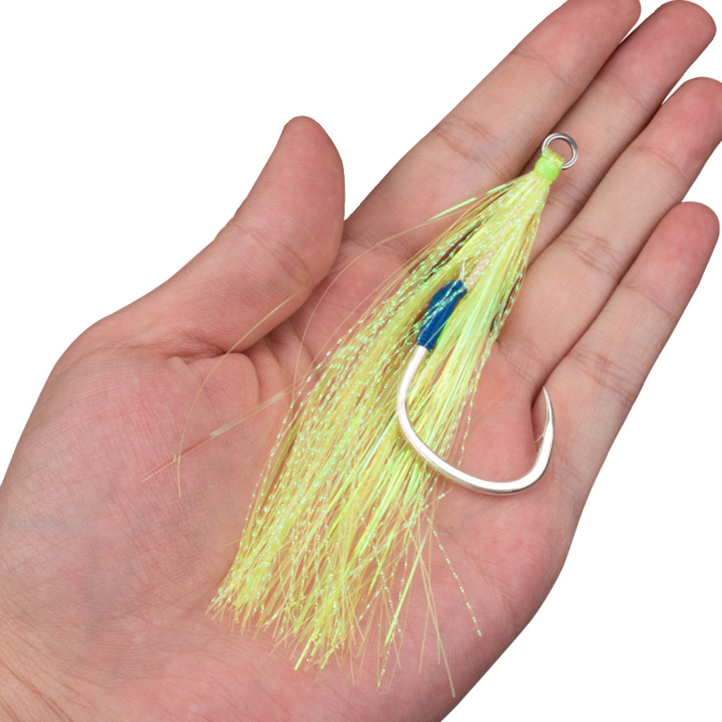 Wire Assist Hooks for Metal Jigs, 3-Pack, Sizes 2/0–5/0