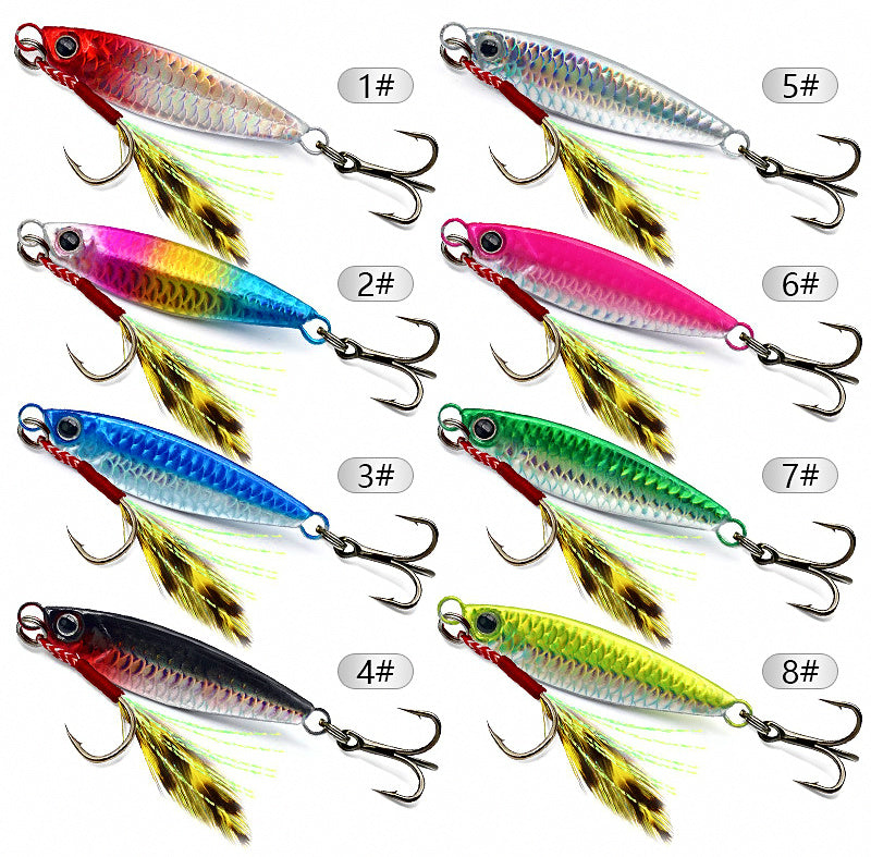 Casting Metal Jig, 7–30 g (0.25–1.06 oz), Scale Finish