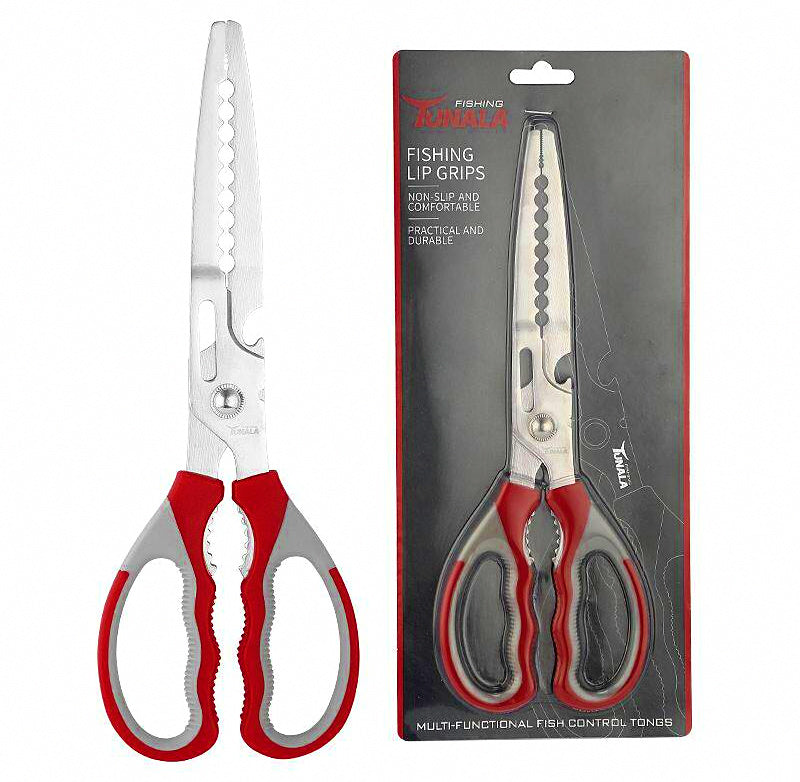 Stainless Steel Fish Gripper, Long Non-Slip Lip Gripper – product photo