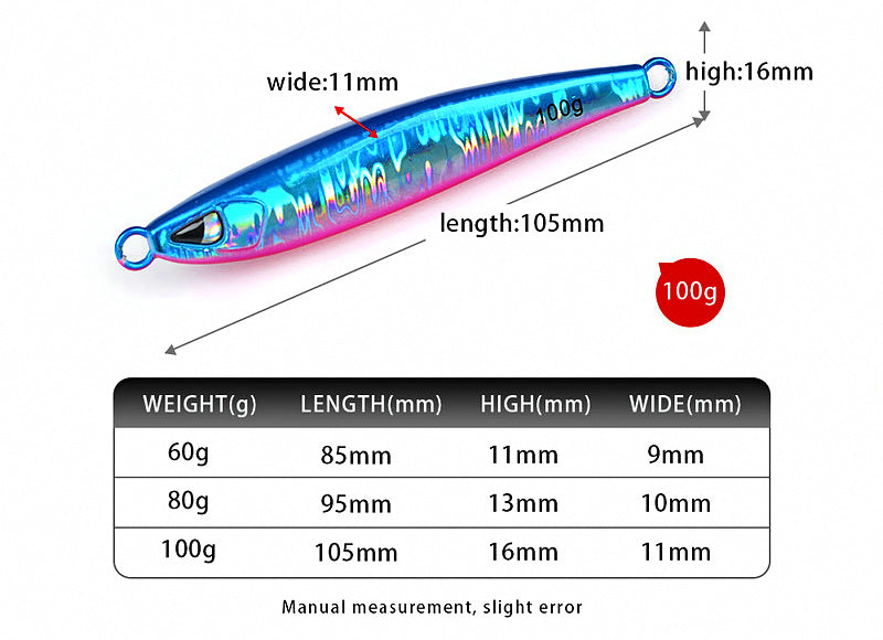 Sardine Metal Jig, 60-100 g (2.1-3.5 oz) – product photo