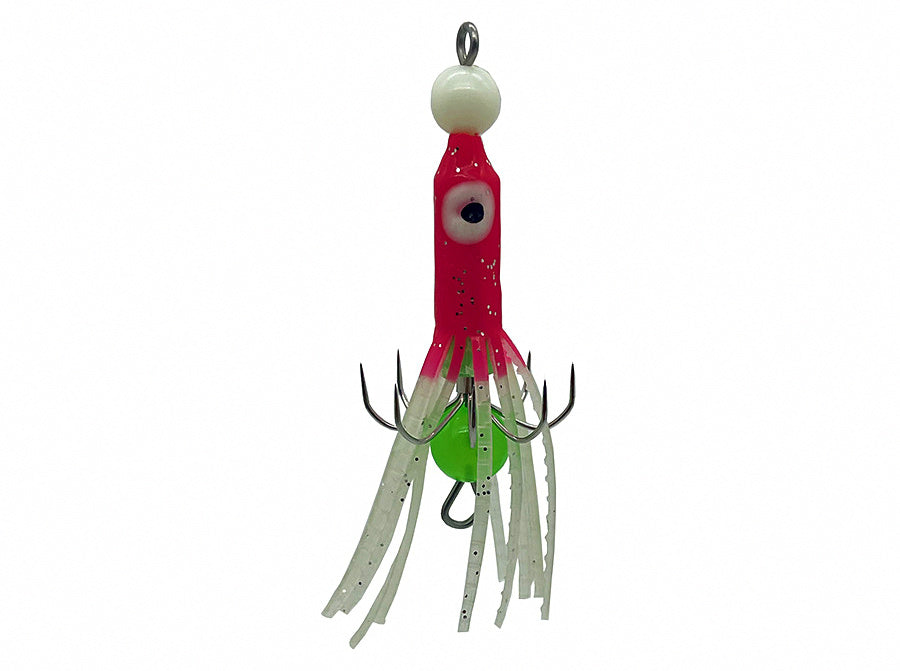 Soft Octopus Squid Jig Trailer Hook, Pink or Orange – product photo