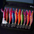 Wooden Shrimp Squid Jig Set, Glow Rattle Egi, 10 Pack – product photo