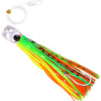 Squid Skirt Trolling Lure, 9 in (23 cm), Clear Acrylic Head – product photo