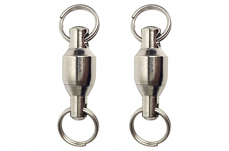 Ball Bearing Swivel with Double Split Rings, Stainless, #0-#4 – product photo