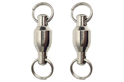 Ball Bearing Swivel with Double Split Rings, Stainless, #0-#4 – product photo