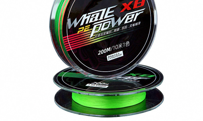 8-Strand Braided Fishing Line, PE 0.6–8, 200 m (219 yd) – product photo