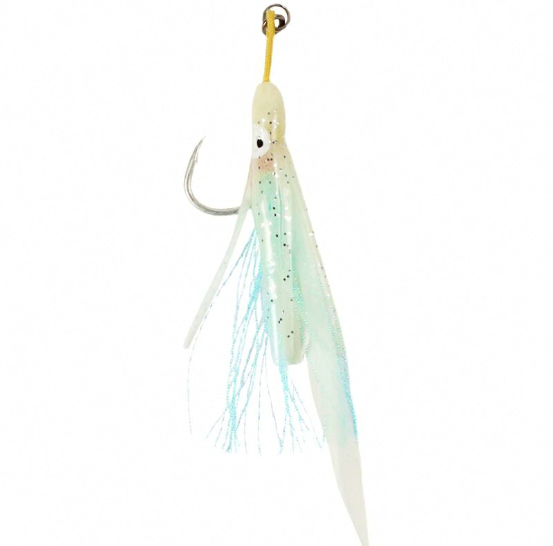 Glow Squid Single Assist Hooks, Aramid Cord, 3-Pack – product photo
