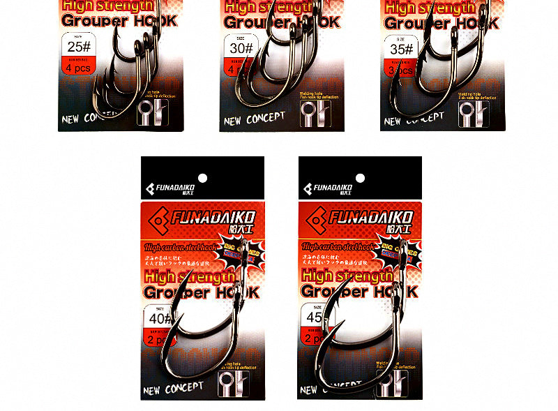 Deep Sea Grouper Hooks, Giant Gentian & Eagle Claw Style – product photo