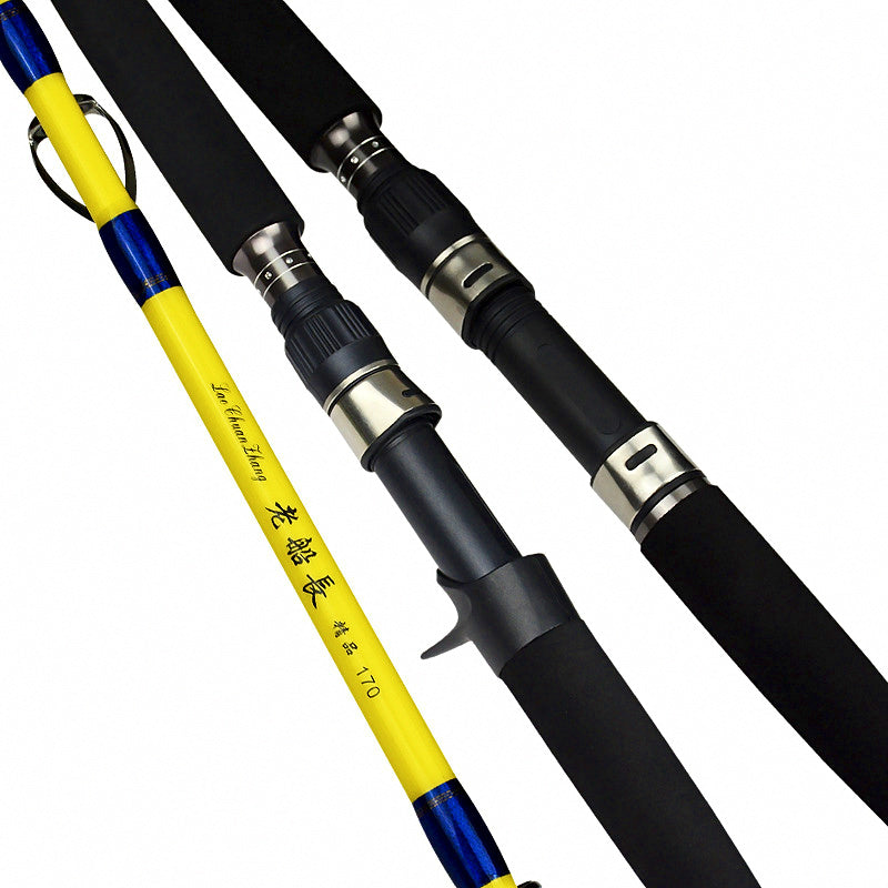 Slow Pitch Jigging Boat Rod, 2-Piece Carbon, 5.2–6.2 ft