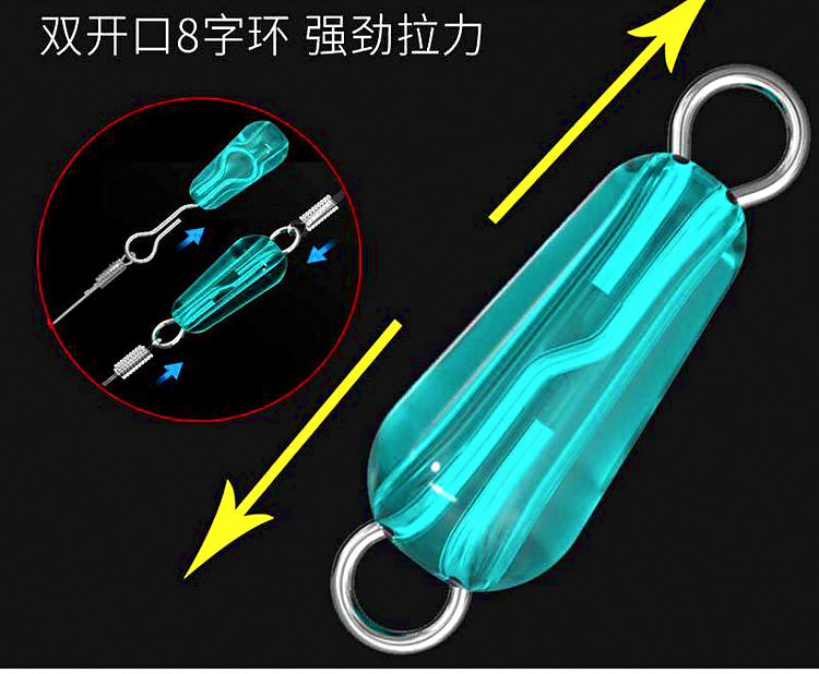 Quick-Release Dropper Line Clip, Silicone Figure-8 Ring – product photo