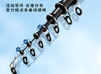 Carbon Iso Rod, Extra-Hard Action, 3.6–7.2 m (11.8–23.6 ft) – product photo