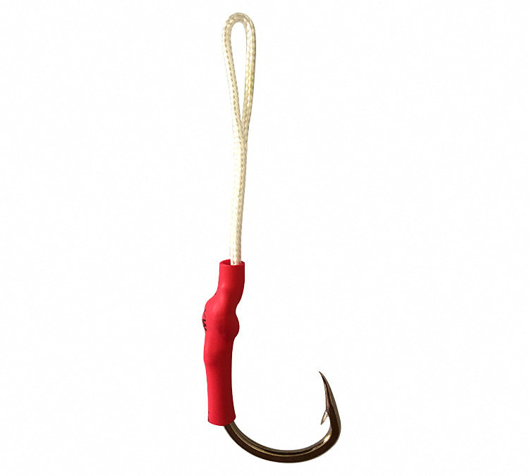 Stainless Barbed Ring Hook for Jigs & Boat Fishing, 1/0–10/0 – product photo