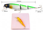 3-Section Jointed Minnow Hard Bait, ABS – product photo