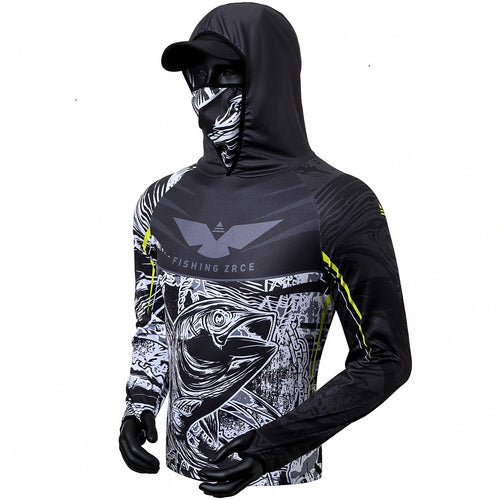 Men's Ice Silk Sun Protection Fishing Shirt, Quick-Dry