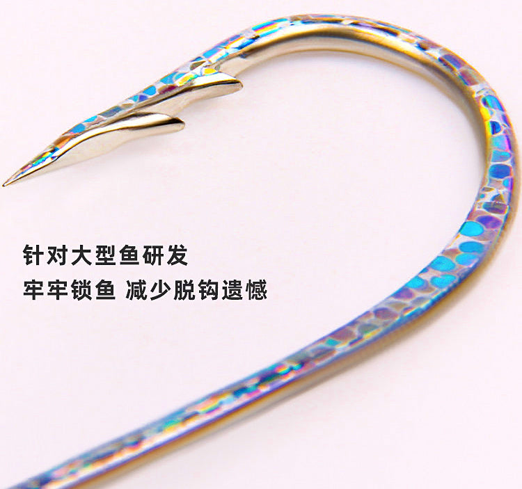 Long Shank Double-Barb Saltwater Hooks, 3/0, 12 or 50 Pack – product photo