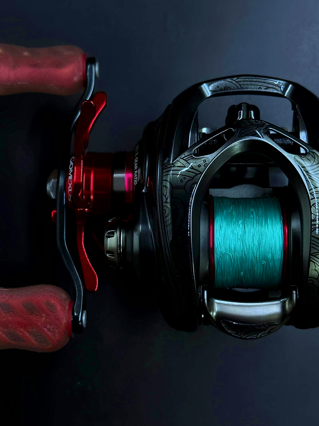 3D Baitcasting Reel Body Film, Clear Textured or Glitter – product photo
