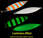 Glow Slow Pitch Jig with 3D Eyes, 60–200 g (2.1–7.1 oz) – product photo