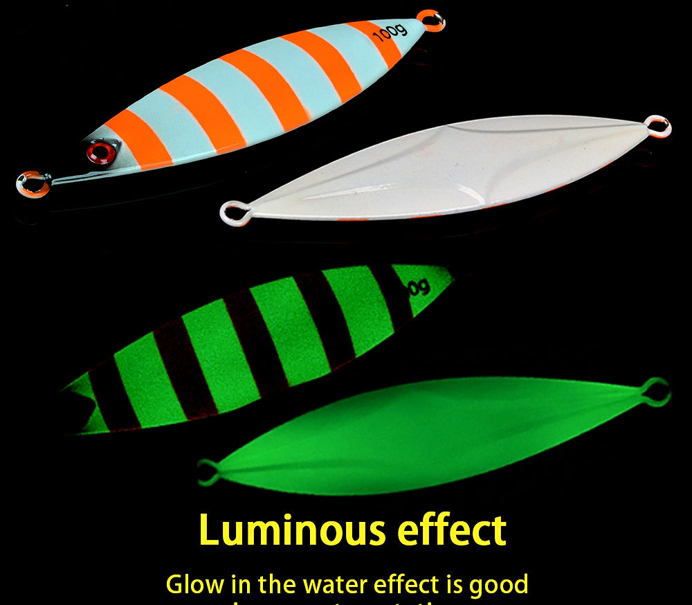 Glow Slow Pitch Jig with 3D Eyes, 60–200 g (2.1–7.1 oz) – product photo