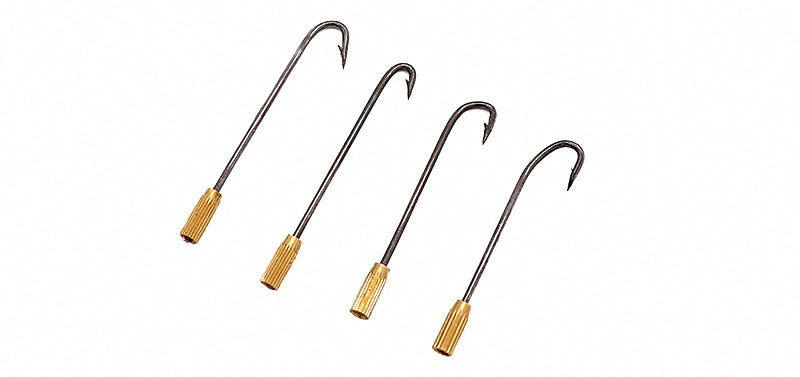 Barbed Eel Hooks, Threaded Rotating Head – product photo