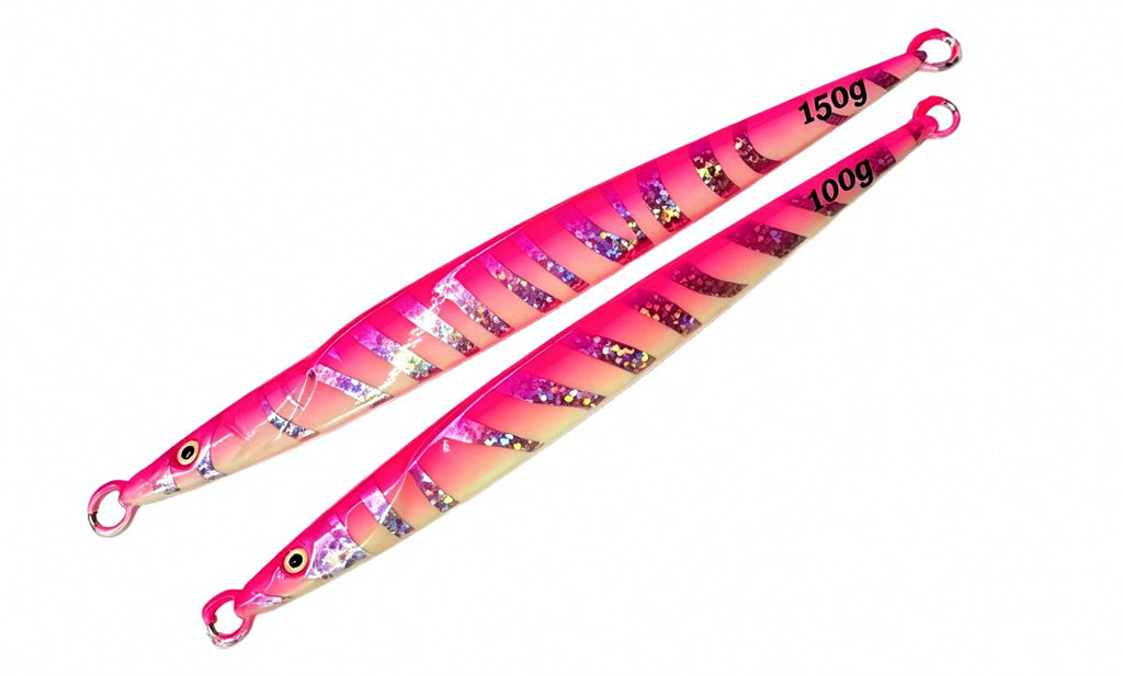 Glow Stripe Fast-Sinking Metal Jig, 100–150 g (3.5–5.3 oz) – product photo