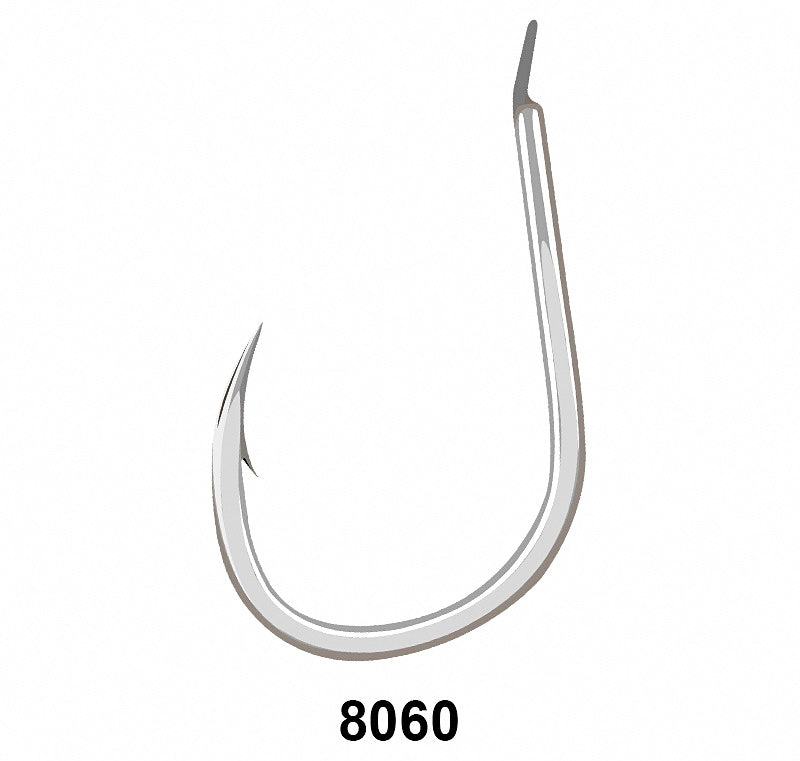 Barbed Single Jig Hooks, 2X Strong, Blood Groove, Sizes 18–22 – product photo