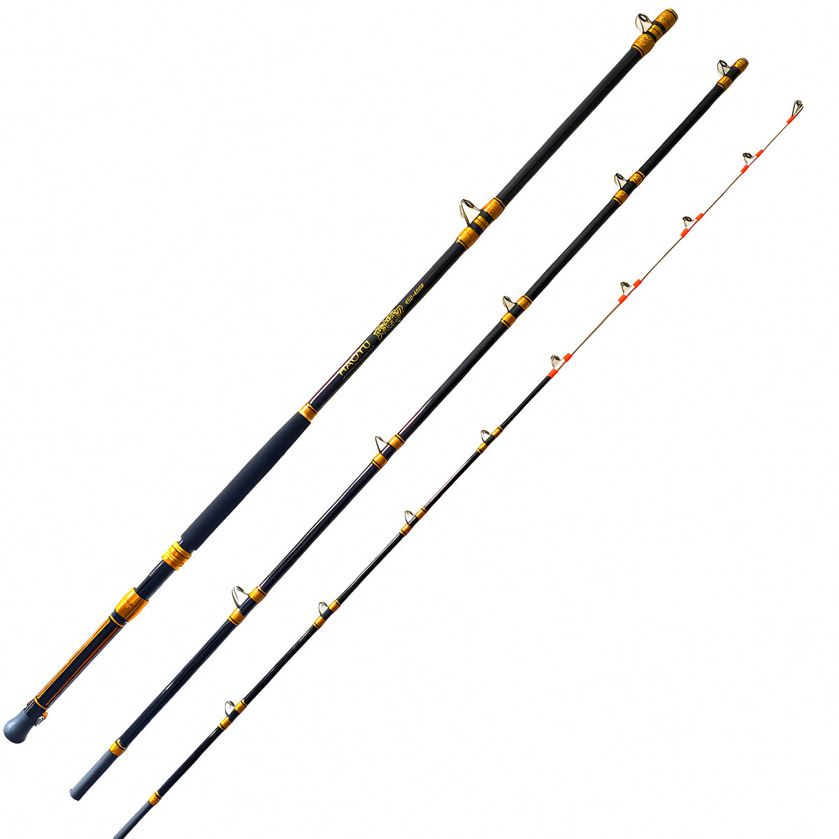 Electric Reel Boat Rod, 4.5 m (14.8 ft), 3-Piece, Hard Action – product photo