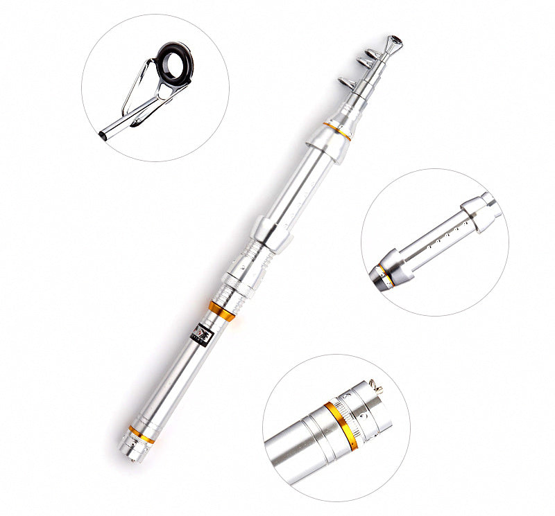 Telescopic Carbon Fishing Rod, 1.3-2.4 m (4.3-7.9 ft) – product photo
