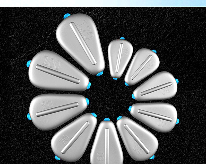 Plastic-Core Heart Sinker, 0.35–10.6 oz (10–300 g) – product photo