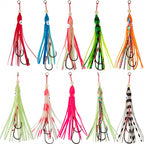 Squid Jig with Hooks, 12 cm (4.7 in) Octopus Skirt Style